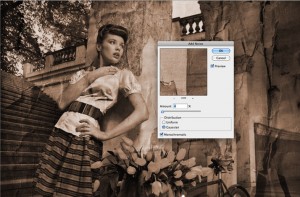 добавить фотографии зернистости