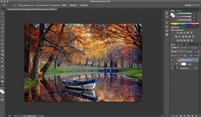 сделать винтажное фото в Photoshop шаг 2