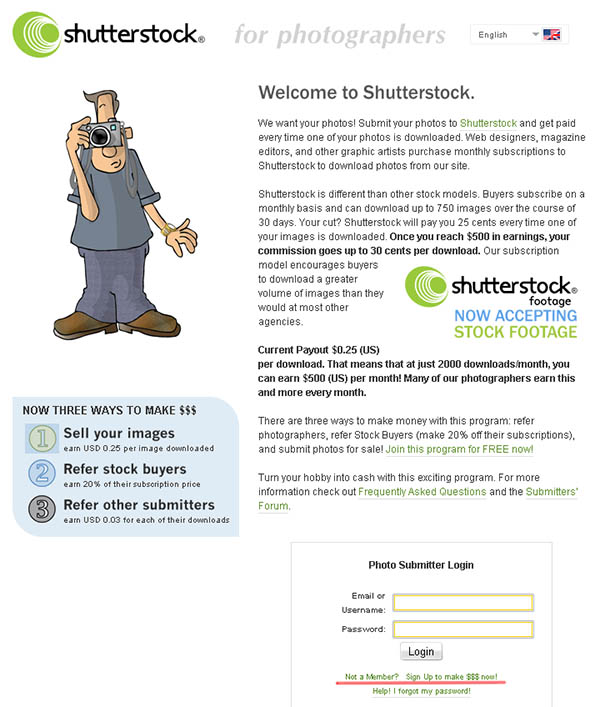 shutterstock.com Registration on Shutterstock