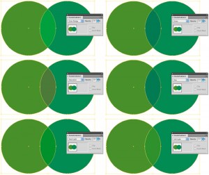 various transparency effects in Adobe Illustrator