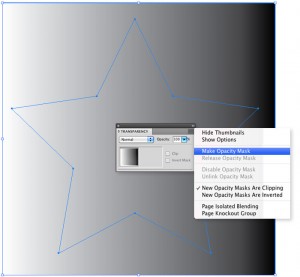 Create opacity mask in Illustrator