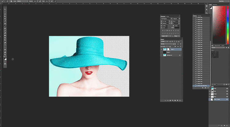 Changing Brush Color in Photoshop