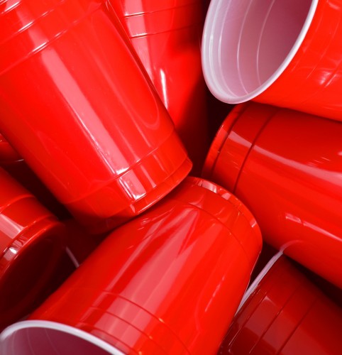 photo of red plastic cups