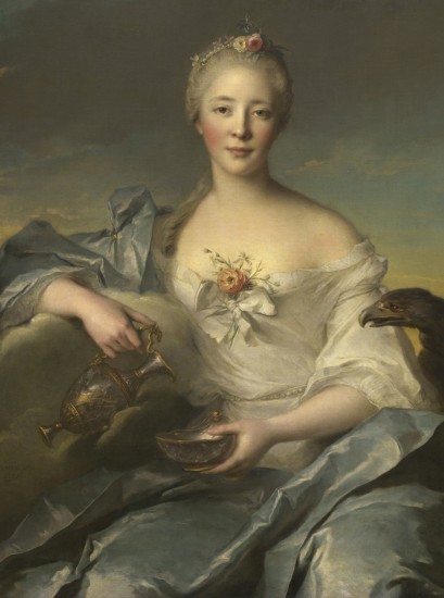 portrait of a girl in the rococo style